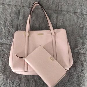 Large Spring Kate Spade Satchel & Travel wallet.